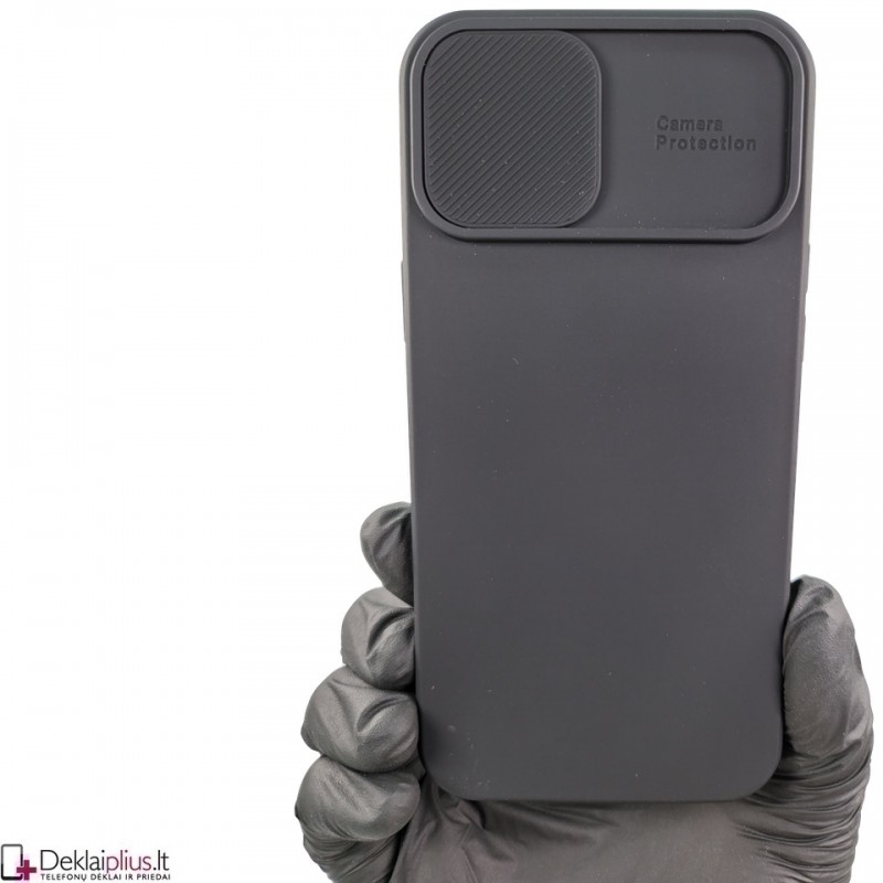 Švelnus guminis dėklas su kameros apsauga - juodas (Apple Iphone 12 Pro Max) Švelnus guminis dėklas su kameros apsauga - juodas (Apple Iphone 12 Pro Max)